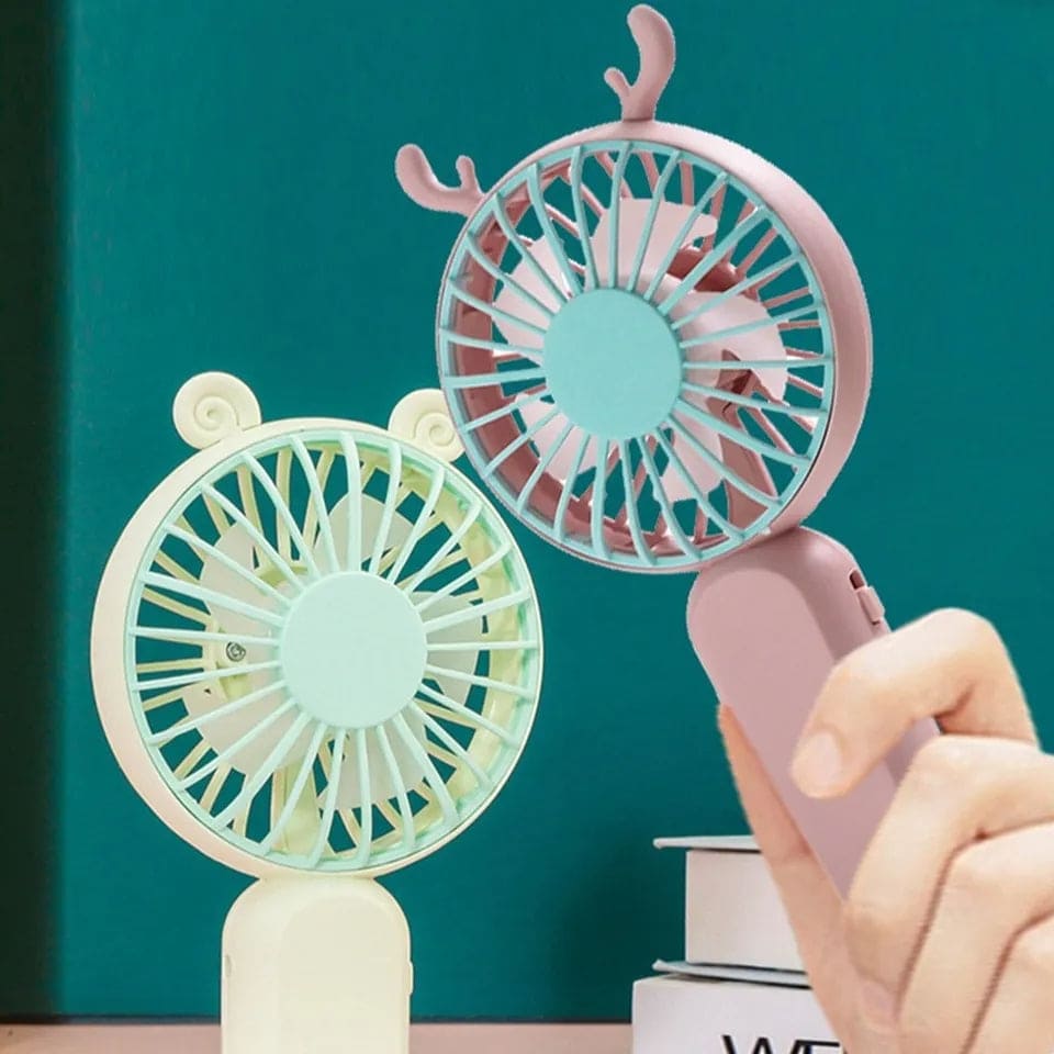 Summer Mini Handheld Fan, Cartoon Antler Usb Rechargeable Small Fan, Outdoor Portable Pocket Ventilation Fan, Small Desk Personal Fan, Mini Pocket Cooling Fan, High Wind Power Mini Small Fan, Travel Pocket Handheld Fan Summer Mini Handheld Fan, Cartoon Antler Usb Rechargeable Small Fan, Outdoor Portable Pocket Ventilation Fan, Small Desk Personal Fan, Mini Pocket Cooling Fan, High Wind Power Mini Small Fan, Travel Pocket Handheld Fan